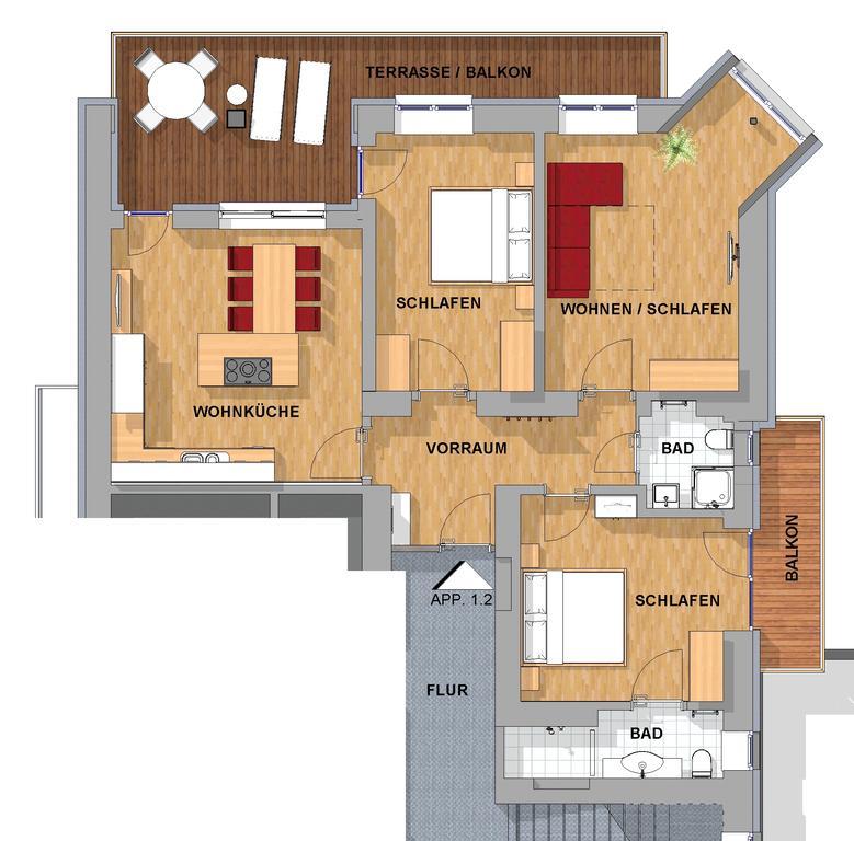 Appartements Schwaighofer Kössen Quarto foto